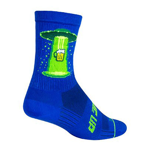Sockguy SGX Beer Me Up Socks, 5-9, Blue