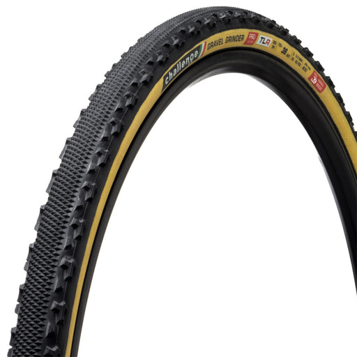 Challenge Tire Gravel Grinder Pro H-TLR Tire, 700 x 36 Tan