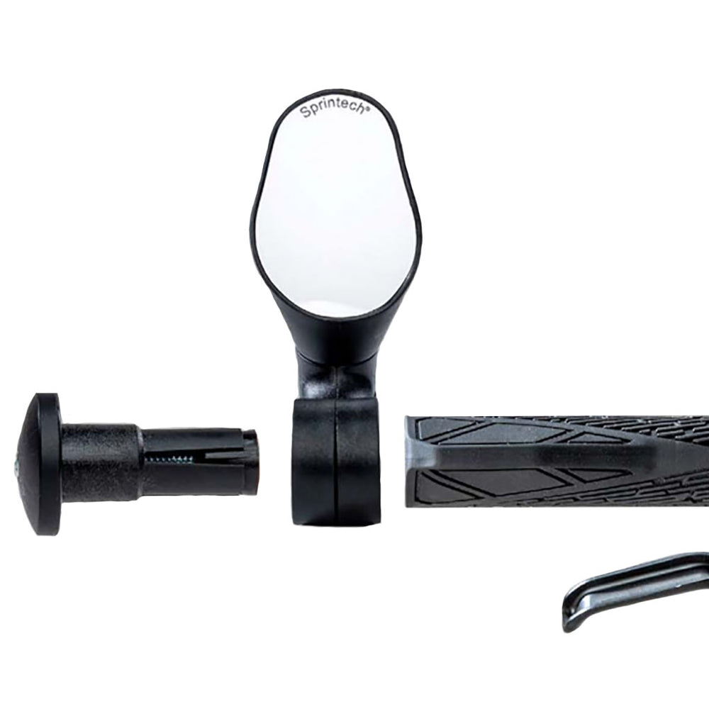 Sprintech Flat Bar City XL Mirror, Black - Single