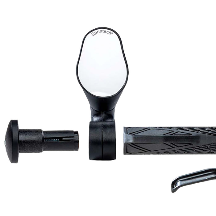 Sprintech Flat Bar City XL Mirror, Black - Single