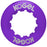 Kogel Bearings Center Lock Internal Spline Rotor Lockring, Purple