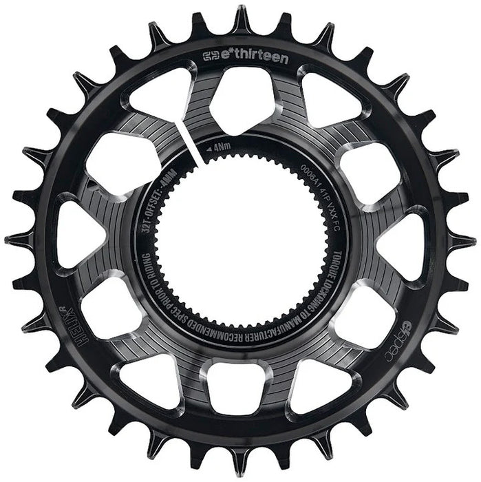 E*thirteen Helix R e*spec C-ring, Kenevo/Levo SL 1.1 , 32t -Black
