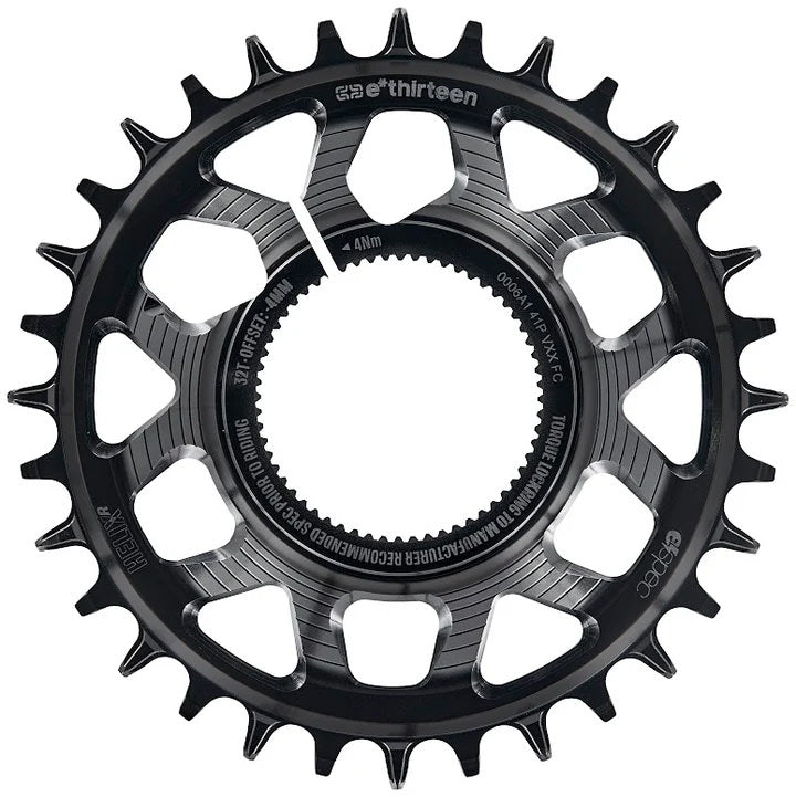E*thirteen Helix R e*spec C-ring, Kenevo/Levo SL 1.1 , 32t -Black