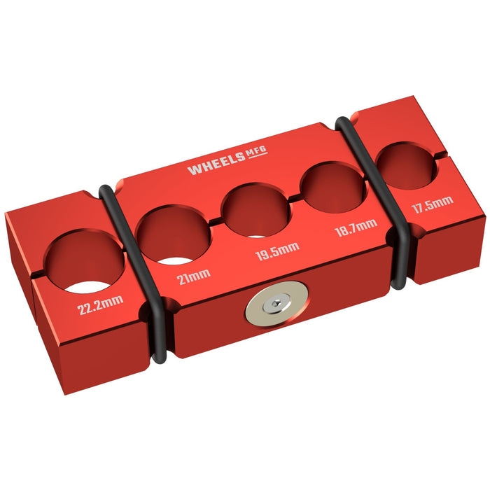 Wheels Mfg Vice Shaft Clamp, Medium ST0009, Red