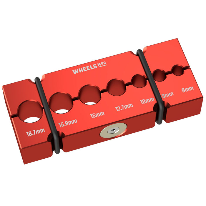 Wheels Mfg Vice Shaft Clamp, Small ST0008, Red