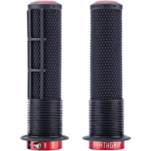 DMR Race Flanged DeathGrip 2 Bike Grips Pair, Thin - Black