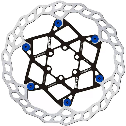 Galfer 180mm Rotor, 6-Bolt, 2.0mm, Floating Wave, Blue