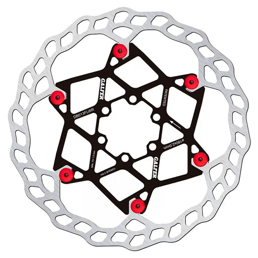 Galfer 180mm Rotor, 6-Bolt, 2.0mm, Floating Wave, Red