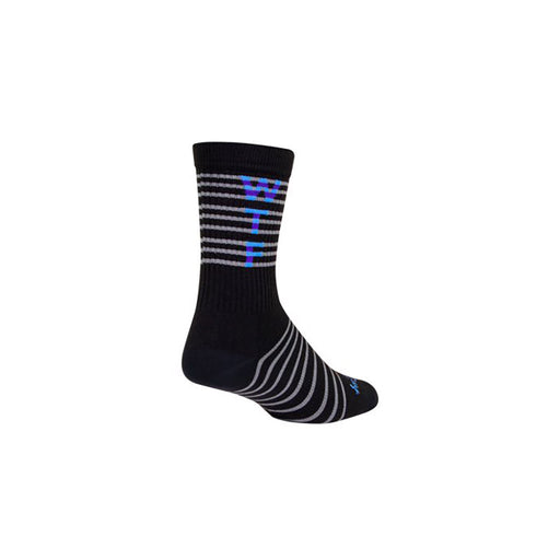 Sockguy WTF 2.0 Crew 6" Socks, 5-9, Black/Gray
