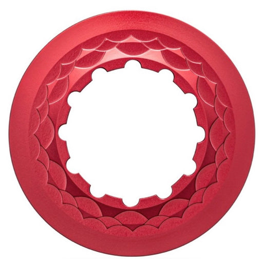 Absolute Black Center Lock Rotor Lockring, Red