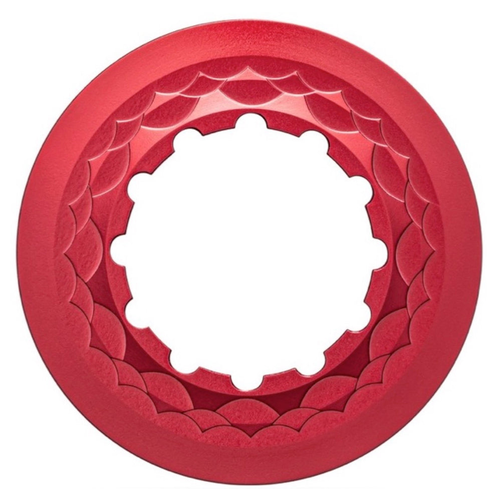 Absolute Black Center Lock Rotor Lockring, Red
