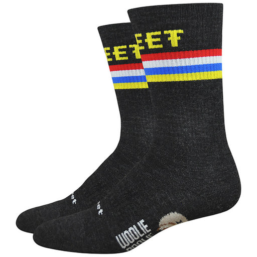 DeFeet Woolie Boolie 6" D-Podium Socks, 9.5-11.5, Charcoal