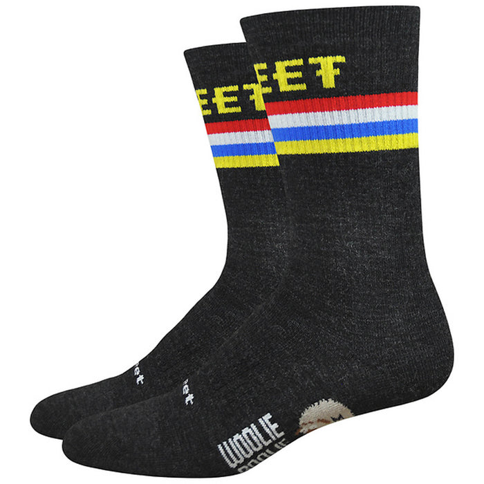 DeFeet Woolie Boolie 6" D-Podium Socks, 9.5-11.5, Charcoal