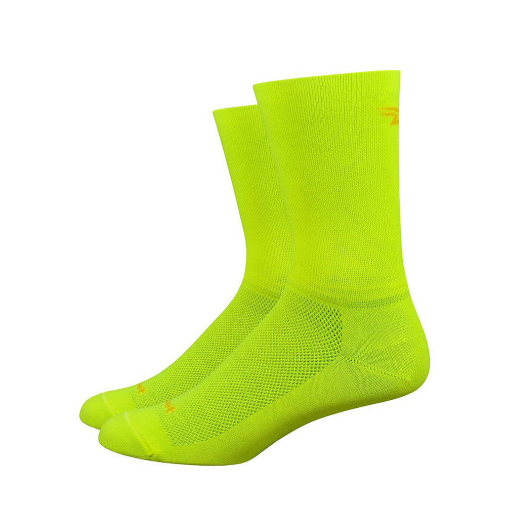 DeFeet Aireator 6" D-Logo Socks, 9.5-11.5, Yellow