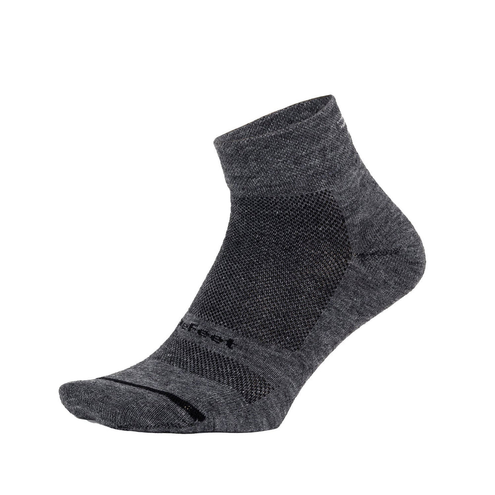 DeFeet Wooleator Pro 1" Gravel Gray Socks, 7-9