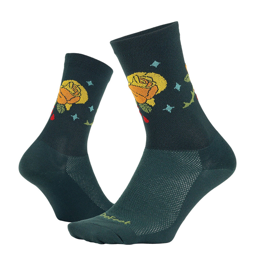 DeFeet Aireator 6" Thorny Rose, 12+, Green