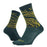 DeFeet Aireator 6" Topo Socks, 9.5-11.5, Green/Gold