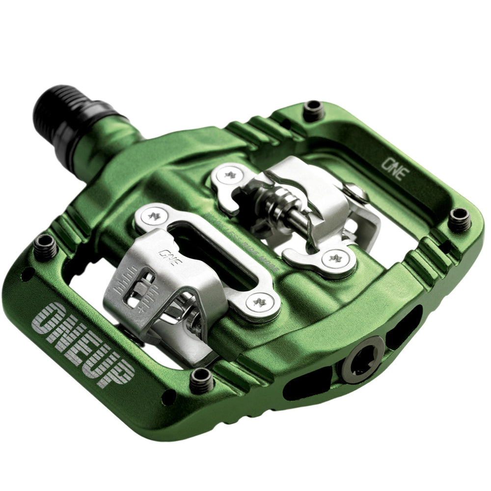 OneUp Components Clip Pedals, CrMo, Dark Green