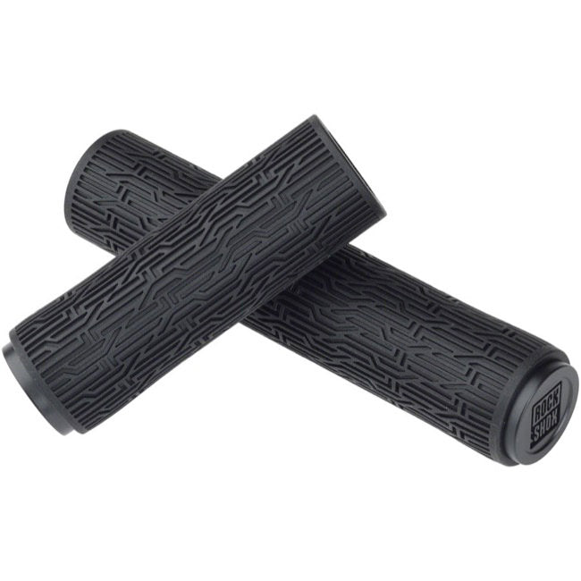 RockShox TwistLoc Grips Textured, Slip-On, 89/135mm, Black