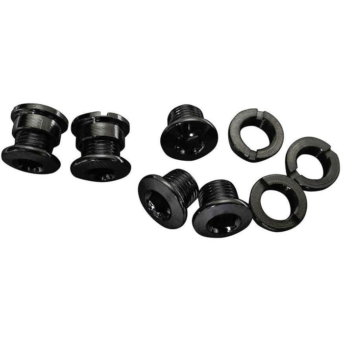 SRAM 5/6 Dual-Hex Chainring Bolt Set, 12pc Steel, Black