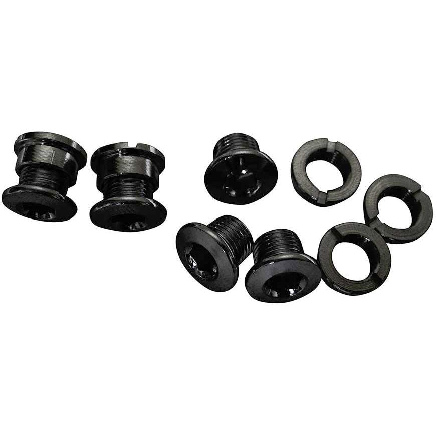 SRAM 5/6 Dual-Hex Chainring Bolt Set, 12pc Steel, Black