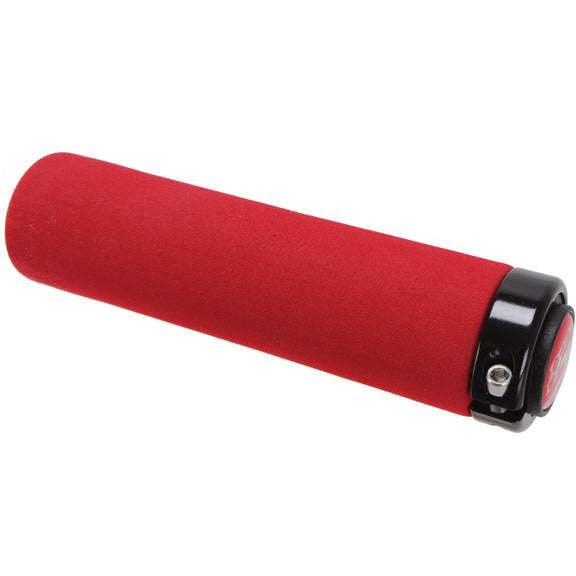 SRAM Locking MTB Straight Foam Grip Set, Red