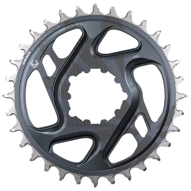 SRAM X-Sync Eagle 12sp 6mm DM Chainring Forged 34t, Lunar