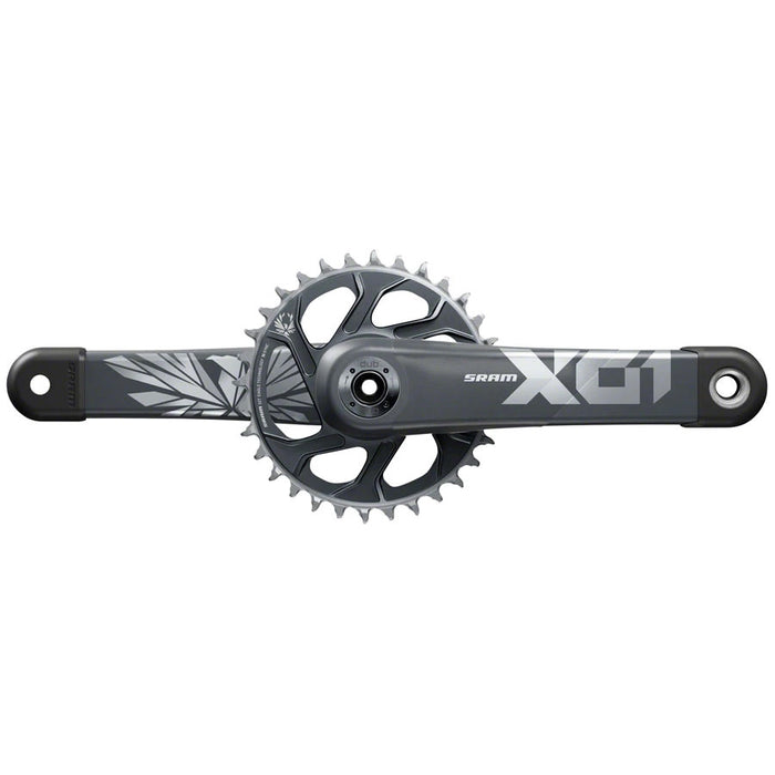 SRAM X01 Eagle 12sp Cranks, No BB, 32t, 165mm, CL52, Black