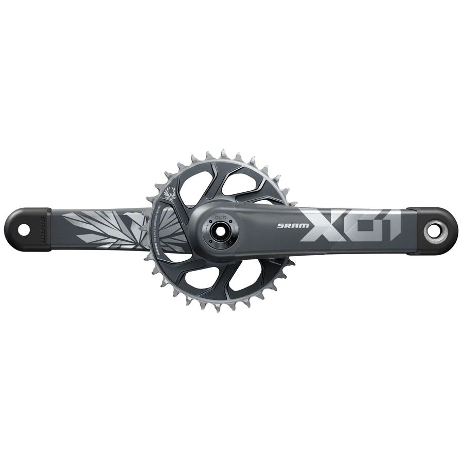 SRAM X01 Eagle 12sp Cranks, No BB, 32t, 165mm, CL52, Black