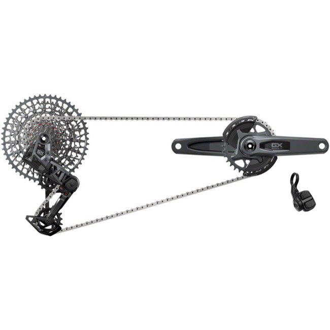 SRAM GX T-Type Eagle AXS Groupset, 170mm, Dark Polar