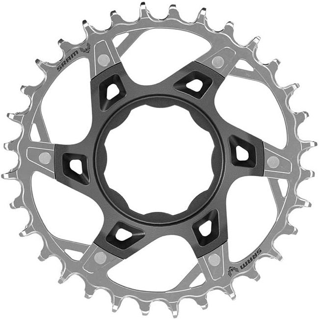 SRAM XX T-Type E-MTB Chainring, TQ Direct Mount, 34t, Blk/S