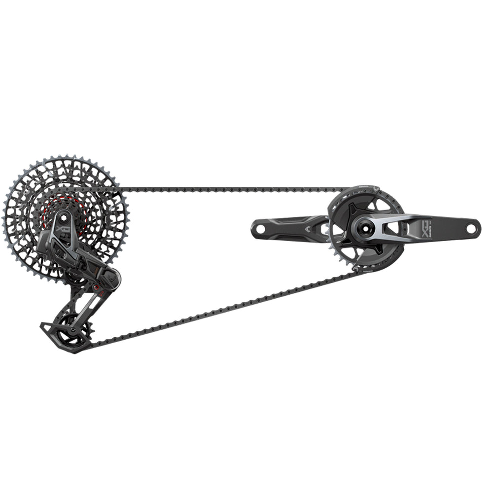 SRAM X0 T-Type Eagle V2 AXS Groupset, 170mm, Black