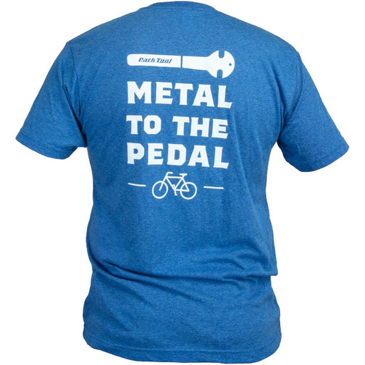 Park Tool Metal To The Pedal T-Shirt, Blue, Small - TSM-1