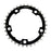 ORIGIN8 Alloy Ramped110mm 5-bolt 34T Ramped/Pinned Black/Silver Chainring