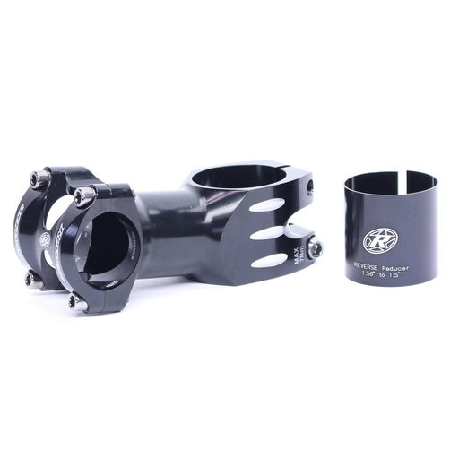 Reverse S-Trail Cannondale Stem, Fits 1.56" and 1.5" w/ shim 80mm length Black