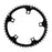 ORIGIN8 Alloy Ramped130mm 5-bolt 48T Ramped/Pinned Black/Silver Chainring