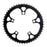 ORIGIN8 Alloy Ramped110mm 5-bolt 50T Ramped/Pinned Black/Silver Chainring