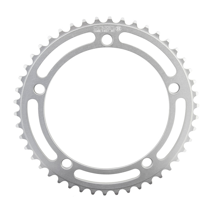 ORIGIN8 Alloy Classic144mm 5-bolt 46T 6061-T6 Silver Chainring