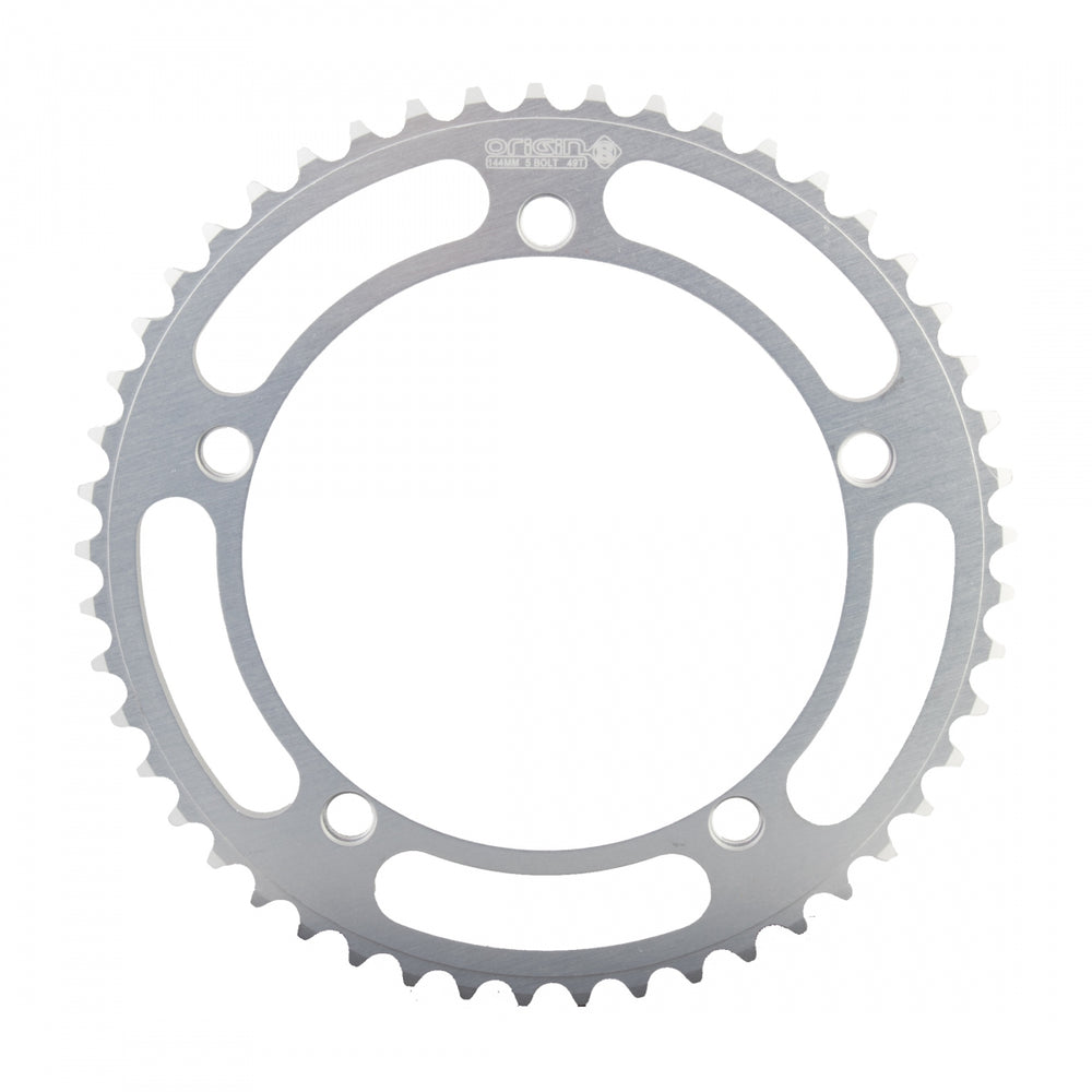 ORIGIN8 Alloy Classic144mm 5-bolt 49T 6061-T6 Silver Chainring