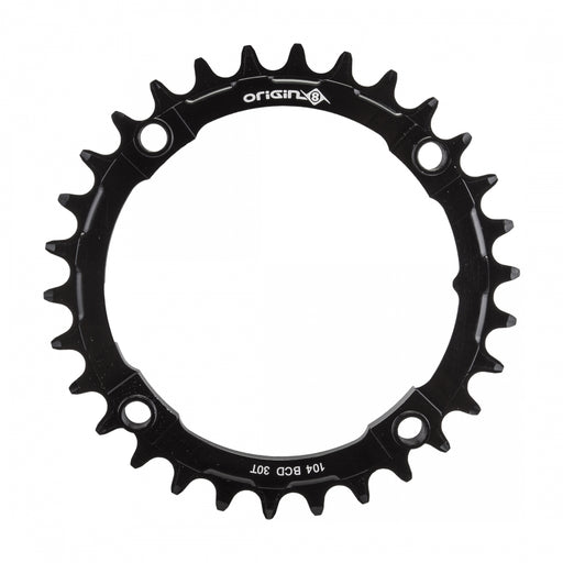 ORIGIN8 Holdfast 1x 104mm BCD 104mm 4-bolt 30T 7075AL Black Chainring