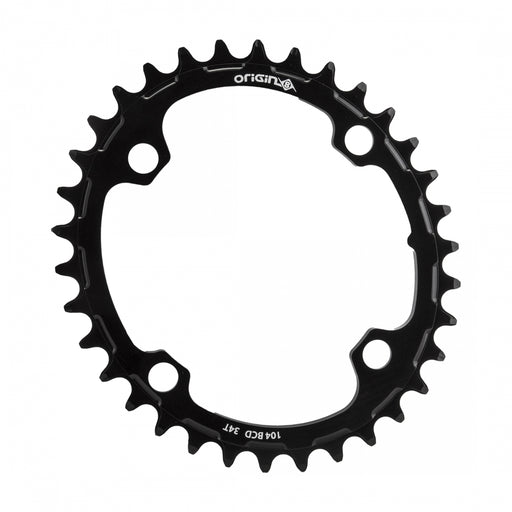 ORIGIN8 Holdfast Oval 1x 104mm BCD 104mm 4-bolt 34T 7075AL Black Chainring