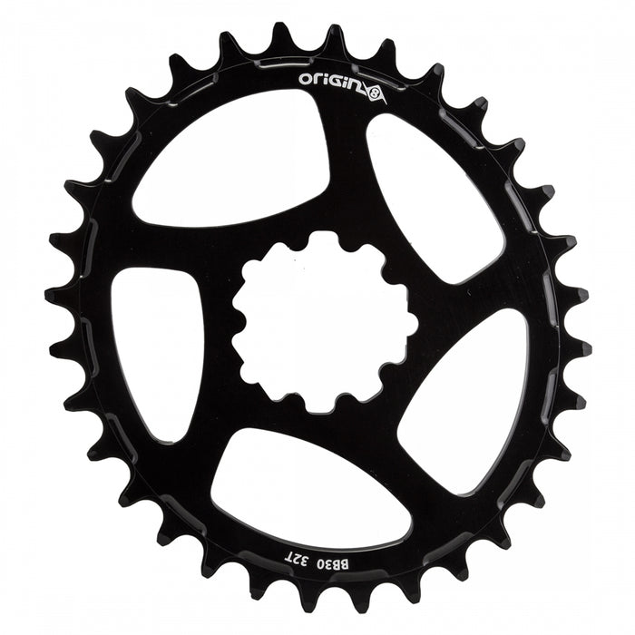 ORIGIN8 Holdfast Oval Direct 1x BB30 Direct Mount 32T 7075AL Black Chainring