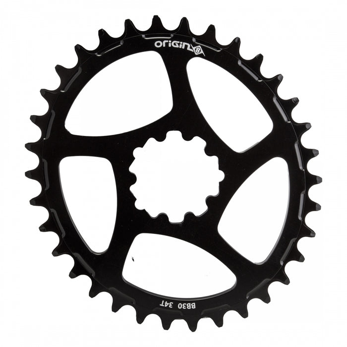 ORIGIN8 Holdfast Oval Direct 1x BB30 Direct Mount 34T 7075AL Black Chainring