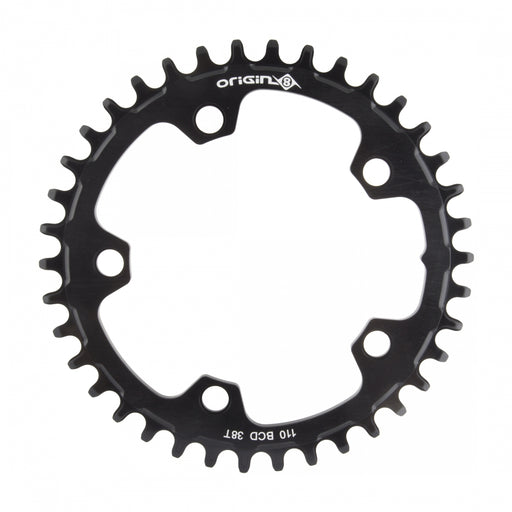 ORIGIN8 Holdfast 1x 110mm BCD 110mm 5-bolt 38T 7075AL 1x Black Chainring