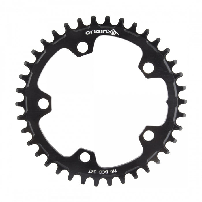 ORIGIN8 Holdfast 1x 110mm BCD 110mm 5-bolt 38T 7075AL 1x Black Chainring