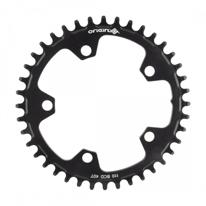 ORIGIN8 Holdfast 1x 110mm BCD 110mm 5-bolt 40T 7075AL 1x Black Chainring