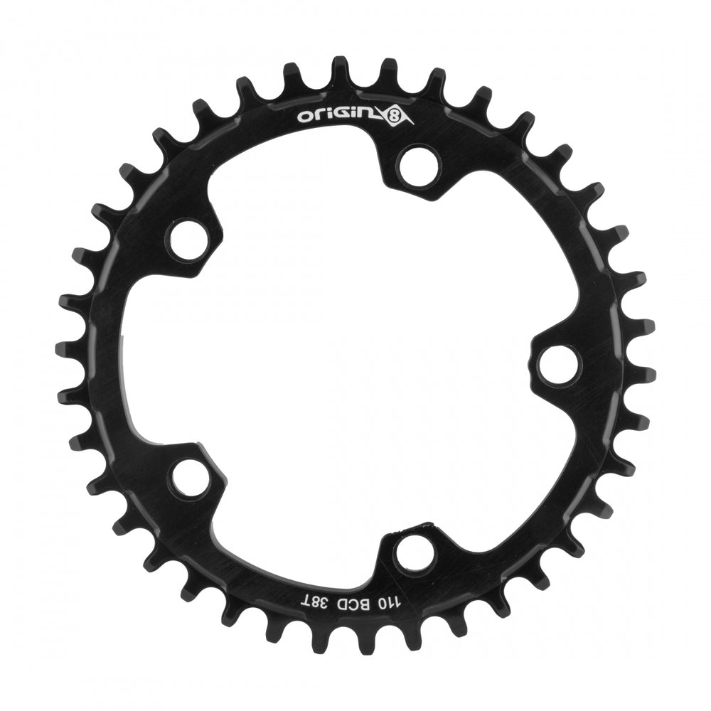 ORIGIN8 Holdfast 1x 110mm BCD 110mm 5-bolt 38T SRAM hidden bolt Black Chainring