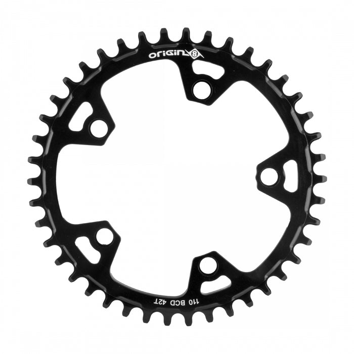 ORIGIN8 Holdfast 1x 110mm BCD 110mm 5-bolt 42T SRAM hidden bolt Black Chainring