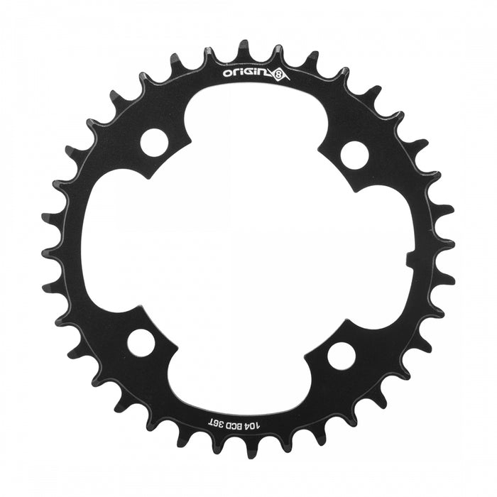 ORIGIN8 Thruster 104mm BCD 1x 104mm 4-Bolt 36T AL6061 Black Chainring