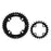 ORIGIN8 Thruster 64/104mm BCD Set 64/104mm 4-Bolt 24/38T 2x Black Chainring